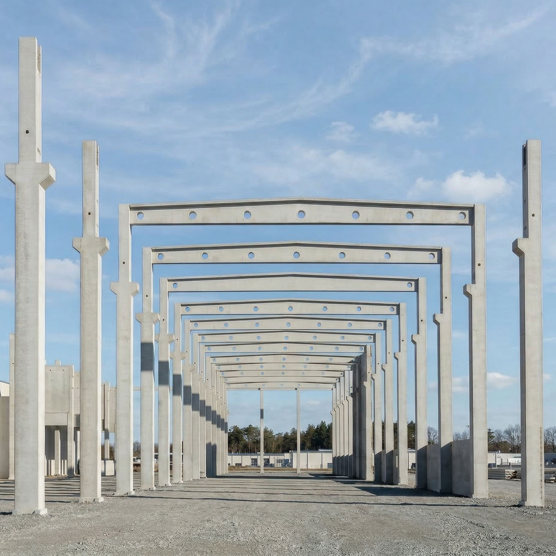 steiner-architektur-generalplanung-tragwerksplanung-statik-Industriehalle-Skeletttragwerk_1